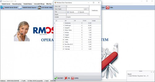 Order Taker ve Operasyon Sistemi
